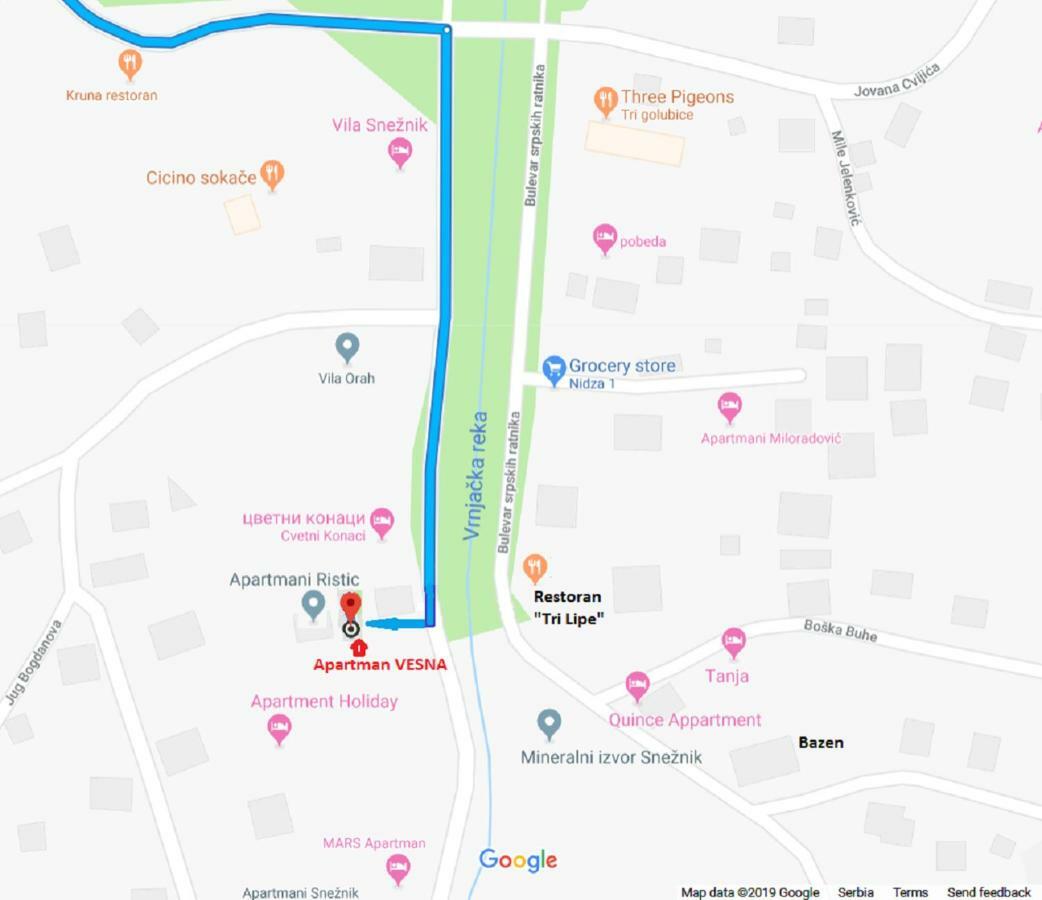 Vesna Apartman Vrnjačka Banja Zewnętrze zdjęcie